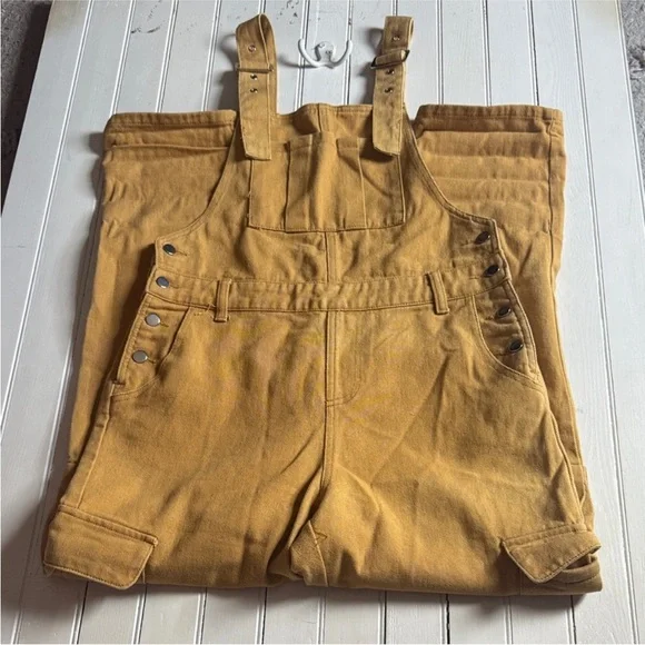 Wild Honey Overalls Yellow Size M - Picture 1 of 10